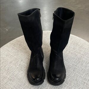 A.S.98 Black Combat & Moto Boots